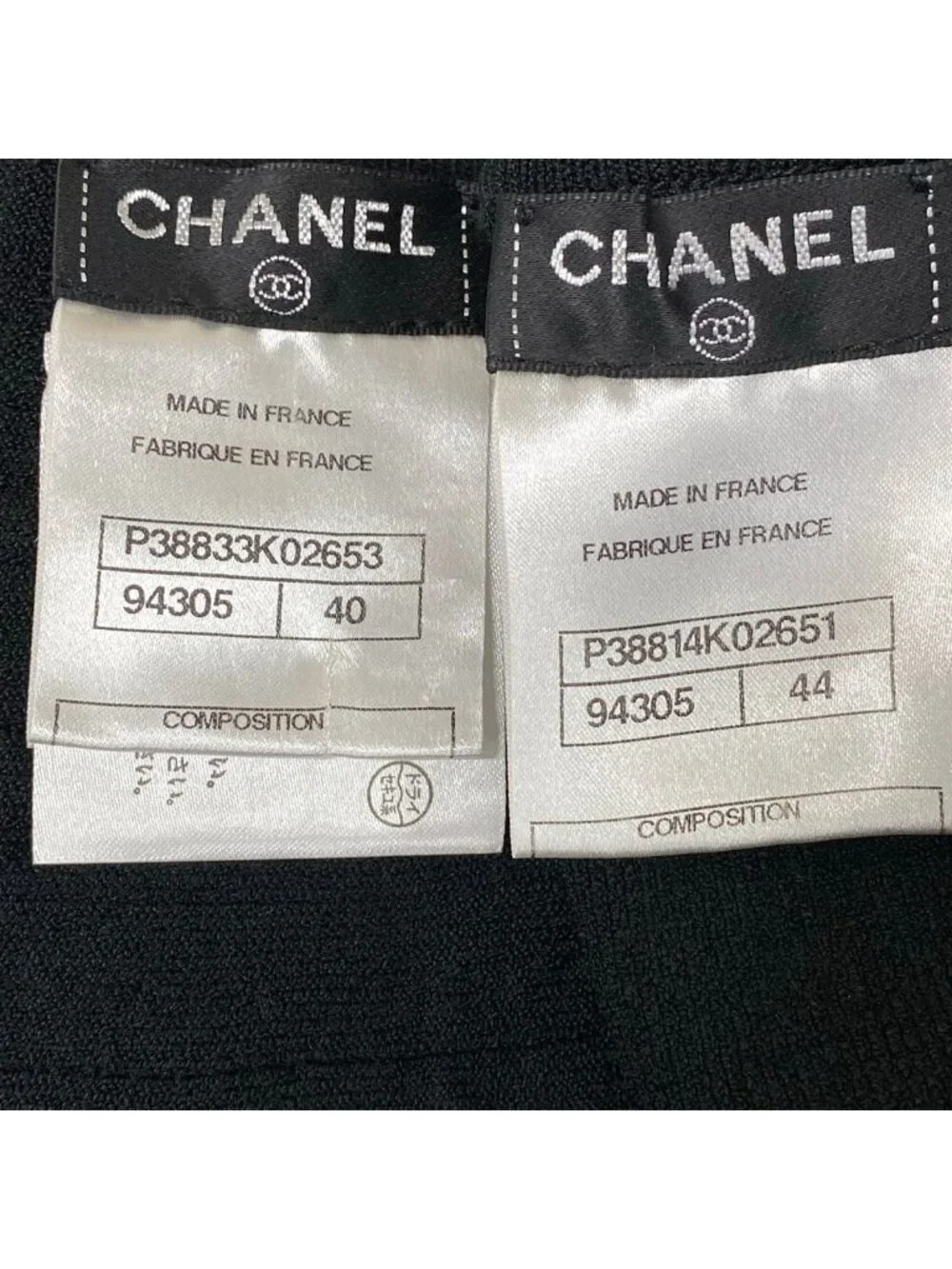Chanel Skirt Set Black Knit Bolero Wool Angora